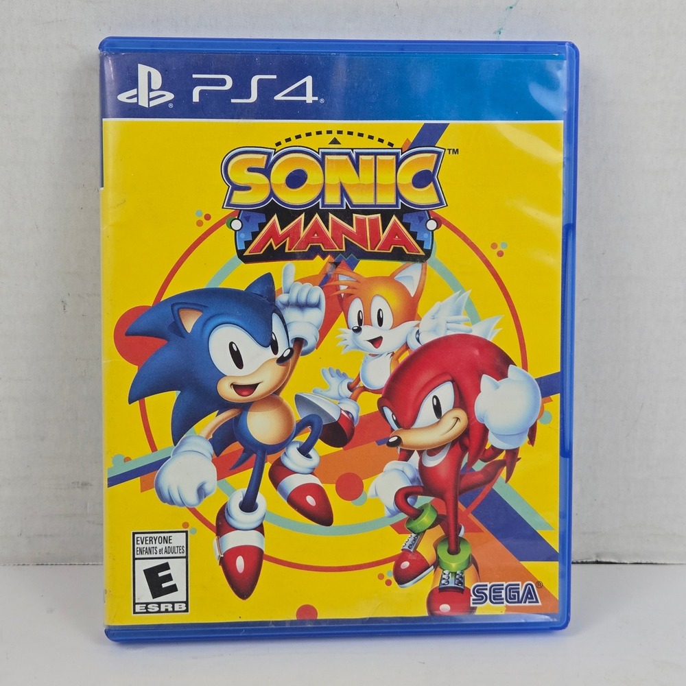 Sonic Mania Sega‎ PlayStation 4 PS4 Video Game 2D 2017 No Manual MINT DISC